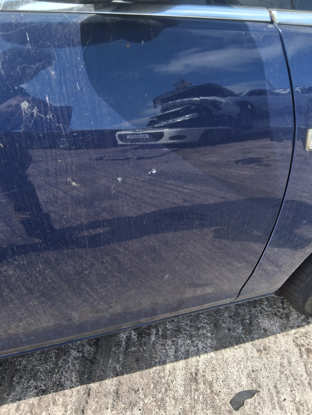 2013 VAUXHALL ASTRA J ESTATE OSF DRIVER SIDE FRONT RIGHT BARE DOOR BLUE