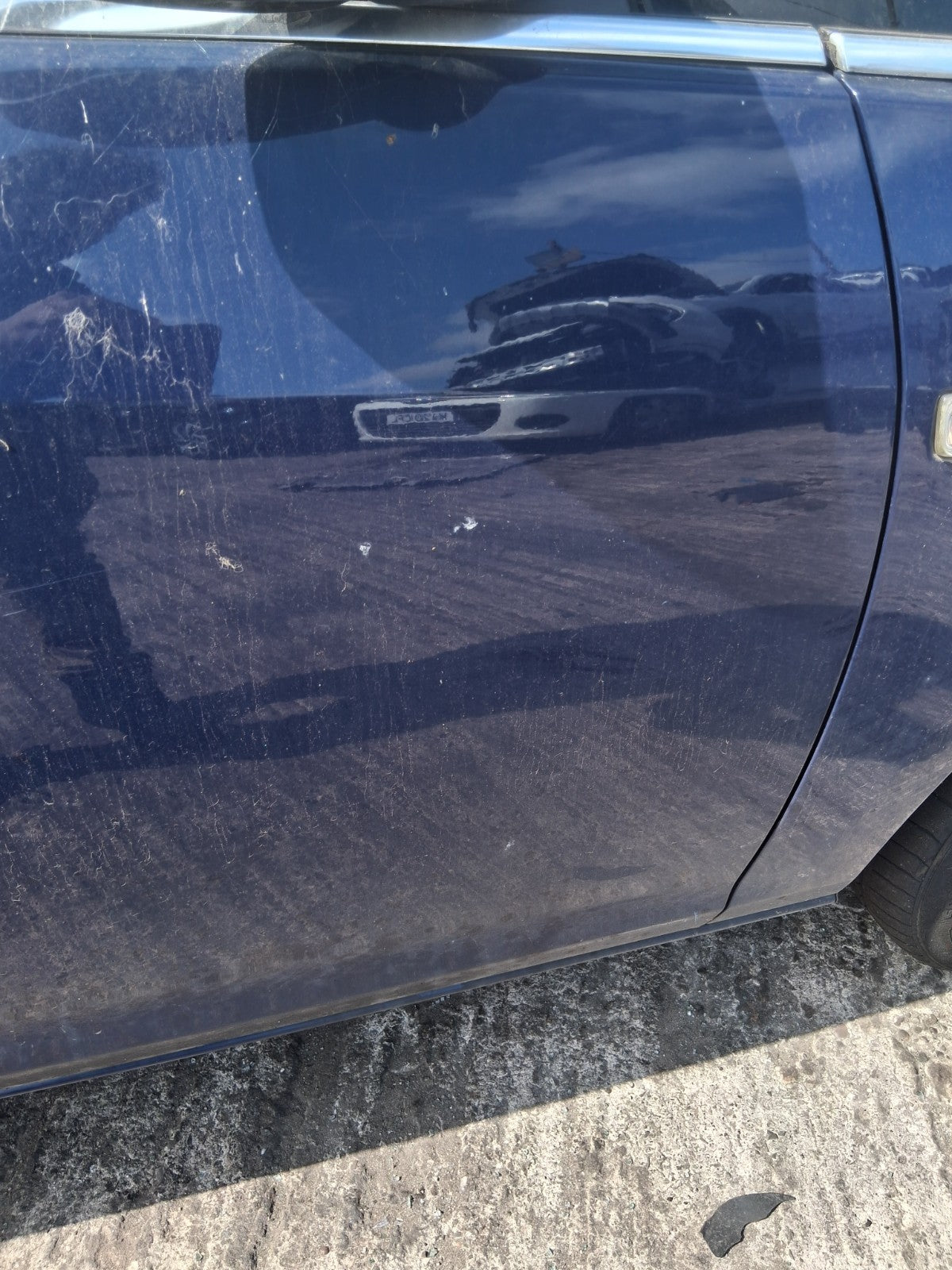 2013 VAUXHALL ASTRA J ESTATE OSF DRIVER SIDE FRONT RIGHT BARE DOOR BLUE