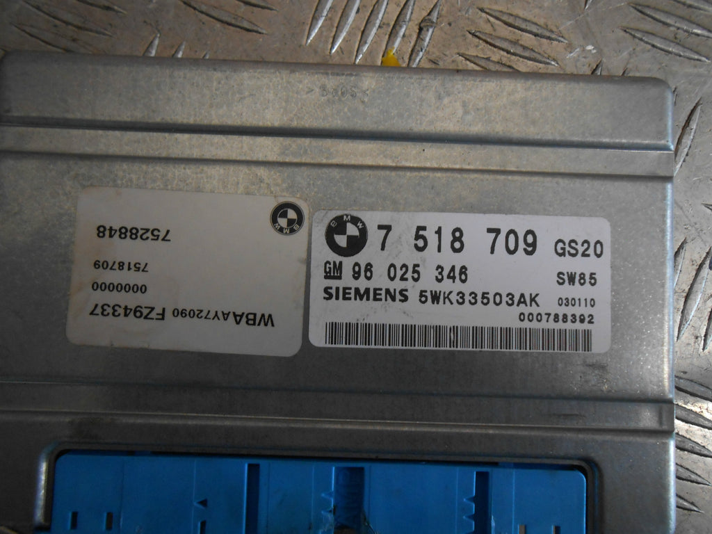 BMW 3 SERIES E46 2003 318 2.0 AUTO GEARBOX ECU CONTROL MODULE 7528848