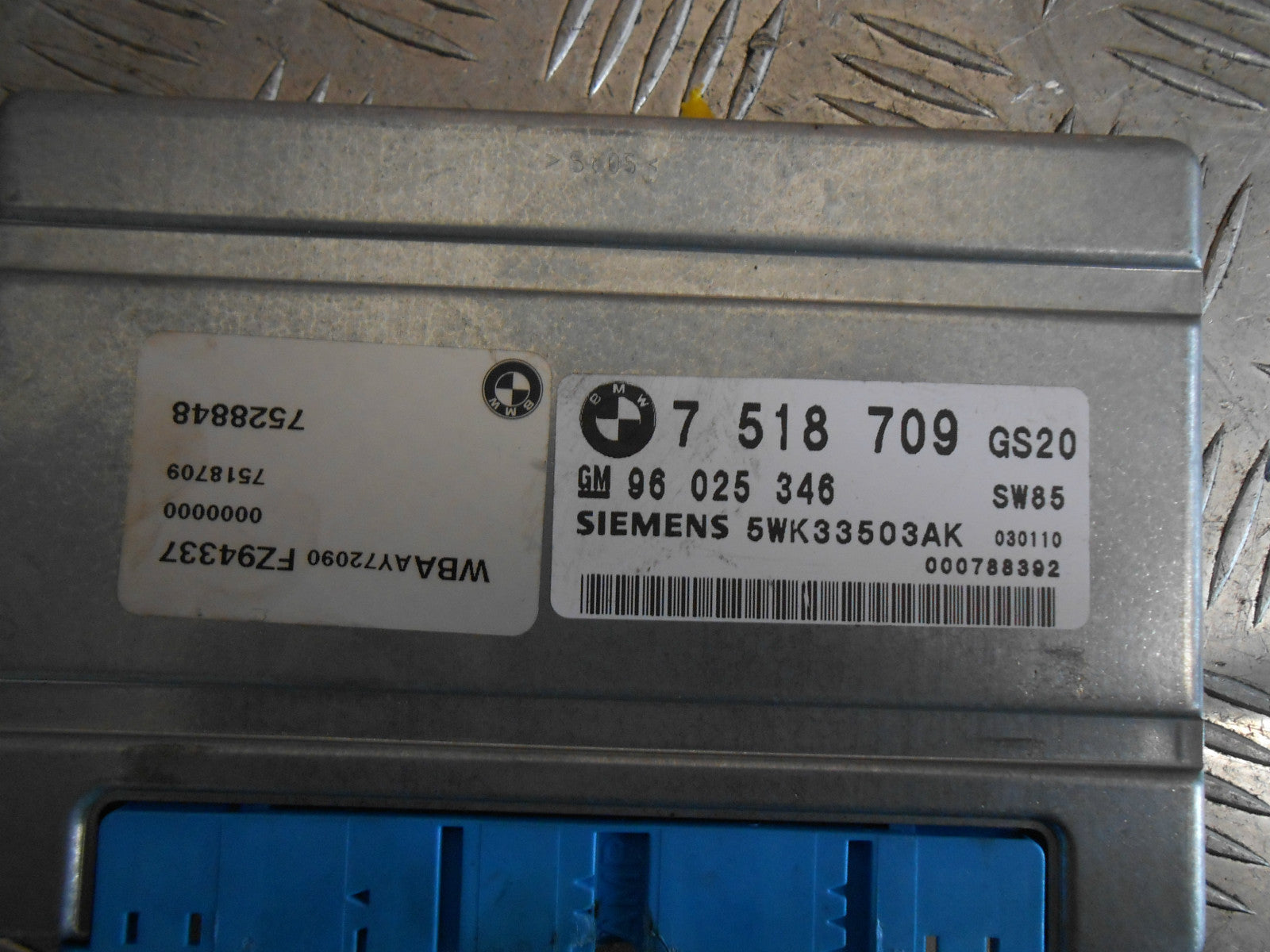 BMW 3 SERIES E46 2003 318 2.0 AUTO GEARBOX ECU CONTROL MODULE 7528848