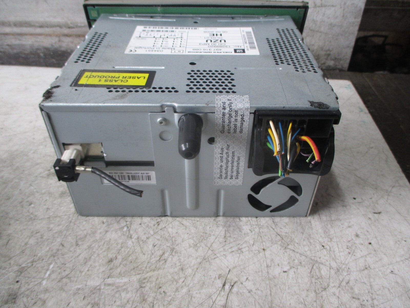 VAUXHALL CORSA D 2009 RADIO CD PLAYER STEREO HEAD UNIT 13289920