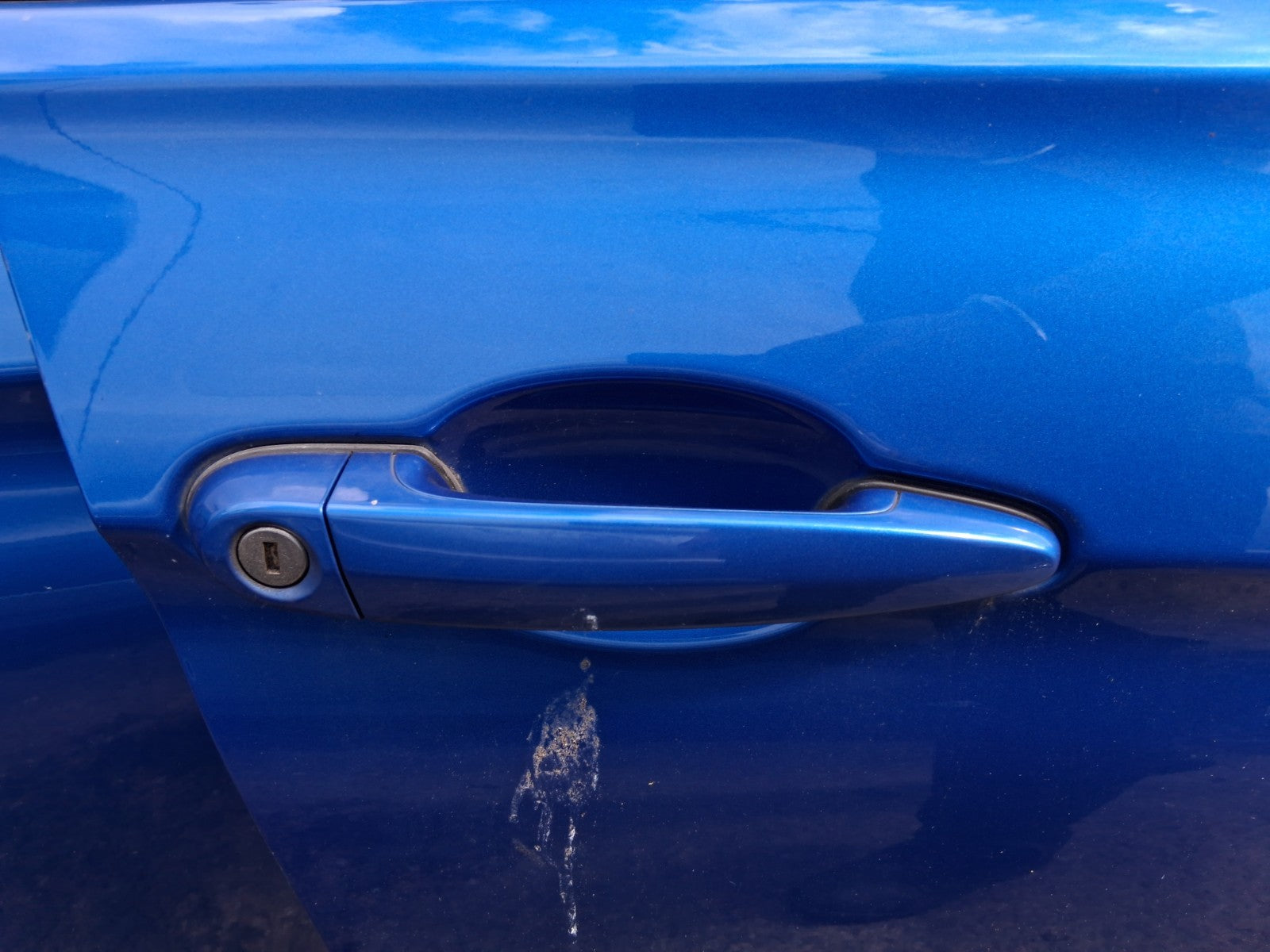 2019 BMW 3 SERIES F30 330i ESTATE OSF DRIVER FRONT DOOR HANDLE B45 BLUE
