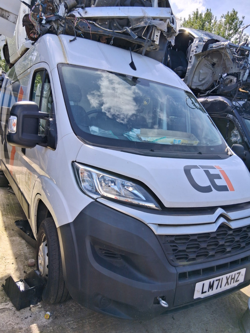2021 CITROEN RELAY 2.2 DIESEL MK3 FACELIFT COMPLETE FRONT END WHITE
