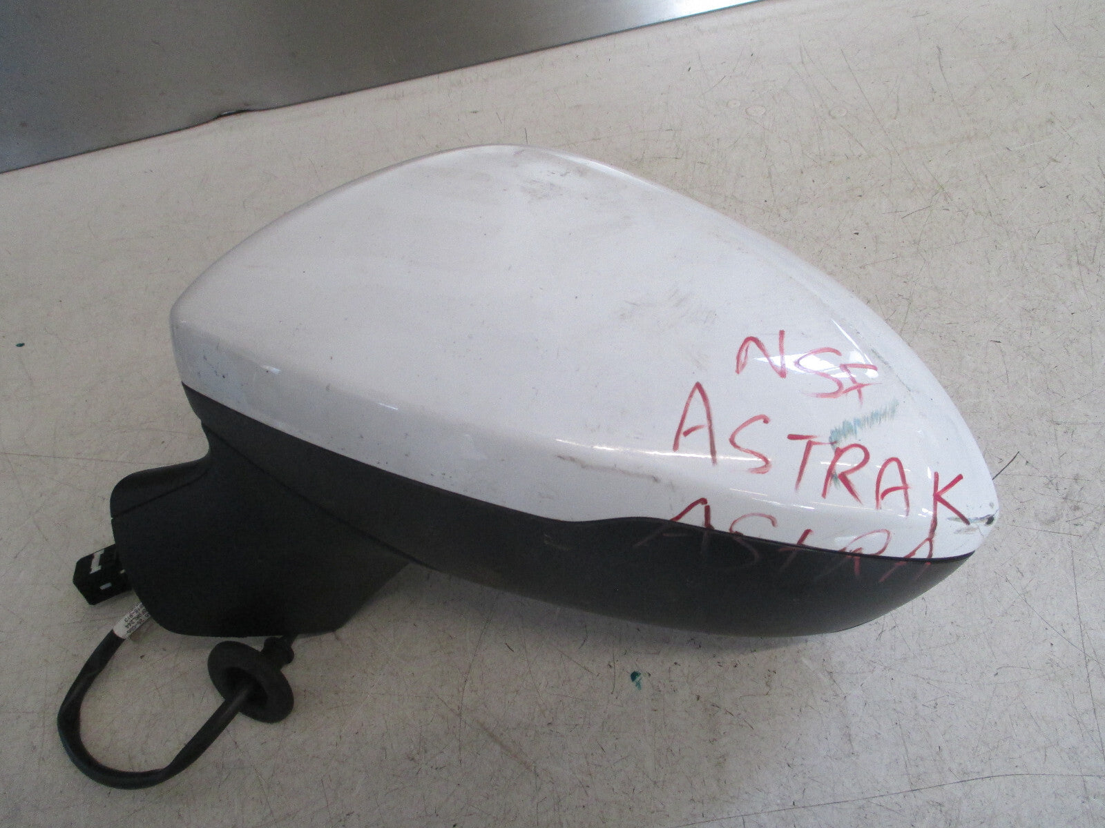 VAUXHALL ASTRA K MK7 2020 NS PASSENGER SIDE ELECTRIC DOOR WING MIRROR WHITE Z40R