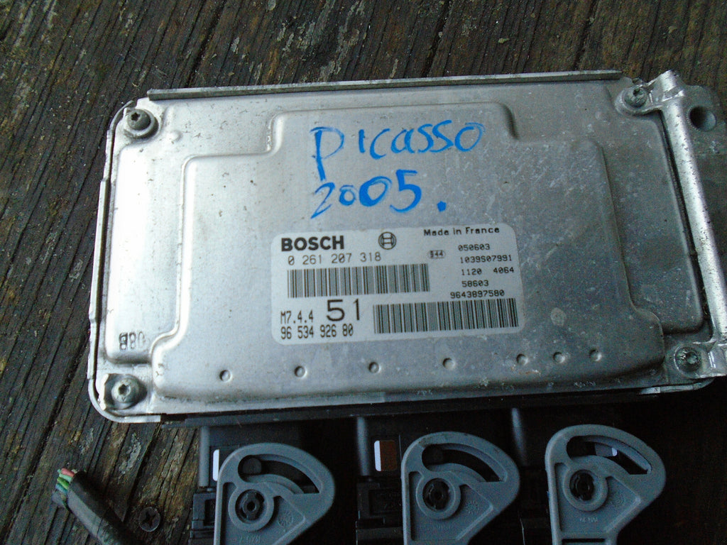 CITROEN XSARA PICASSO 2005 1.6 DIESEL ECU ENGINE CONTROL MODULE UNIT 9653492680