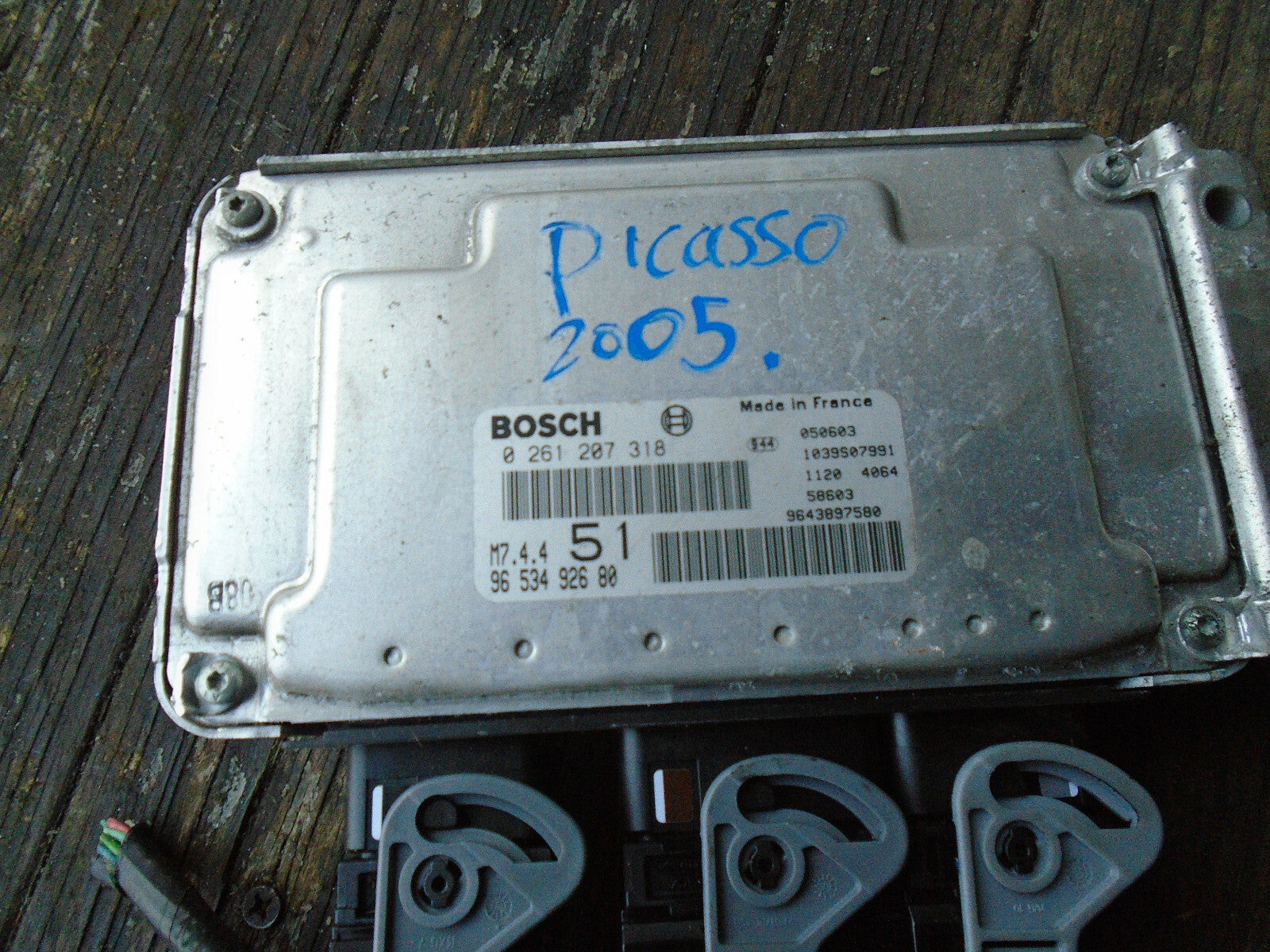 CITROEN XSARA PICASSO 2005 1.6 DIESEL ECU ENGINE CONTROL MODULE UNIT 9653492680