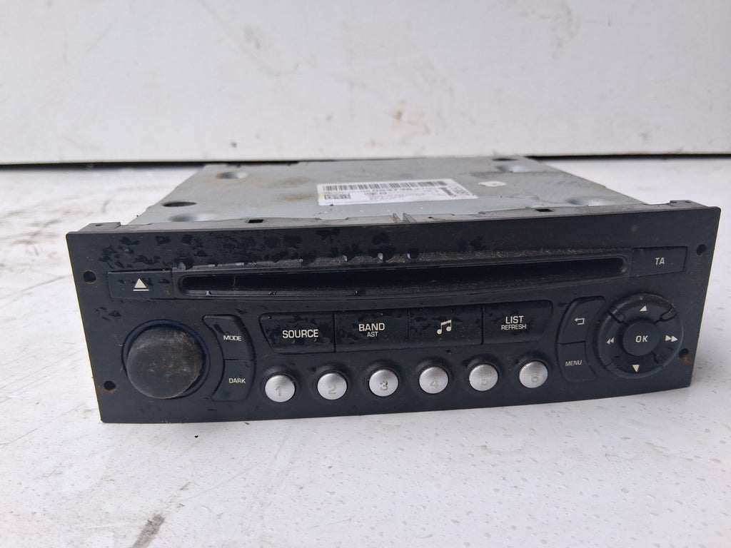 CITROEN C3 2010 STEREO RADIO CD PLAYER 98053736XT00