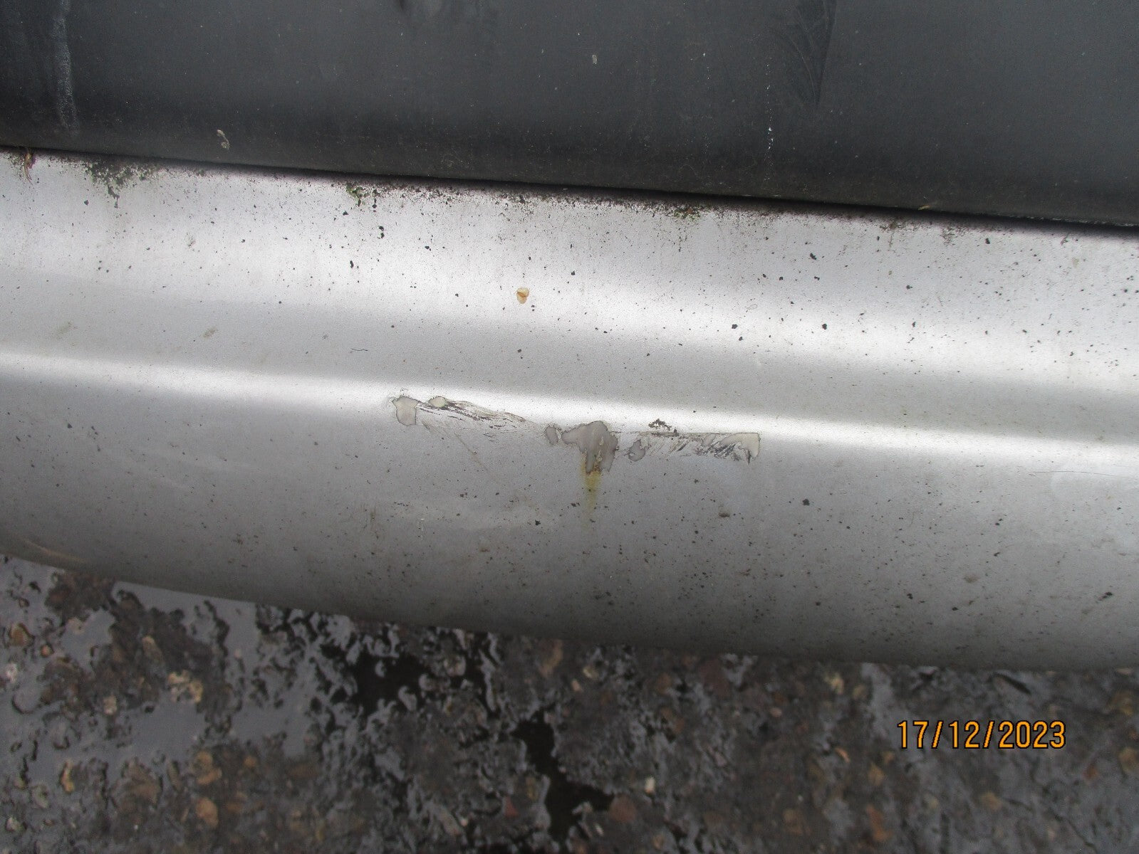 PEUGEOT 207 2009 3 DOOR REAR COMPLETE BUMPER SILVER