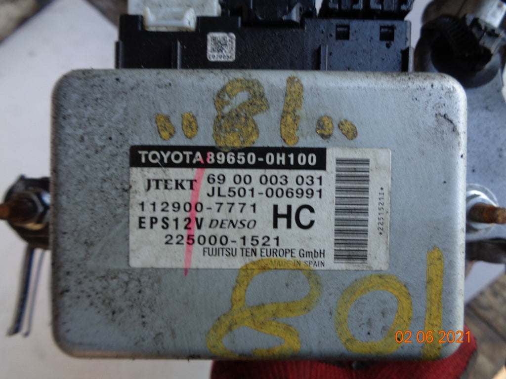 PEUGEOT 108 2018 POWER STEERING COLUMN AND MOTOR 89650-0H100
