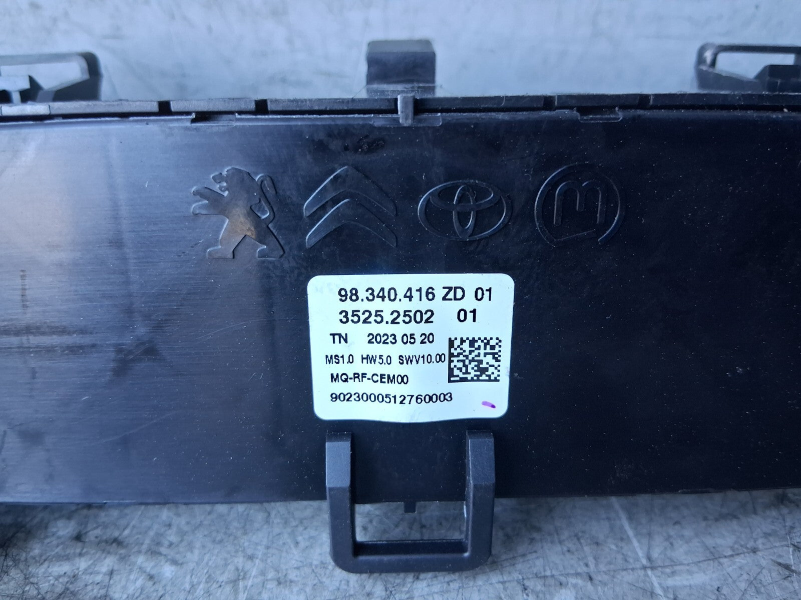 2023 CITROEN BERLINGO MK3 AC HEATER CLIMATE CONTROL SWITCH PANEL 98340416ZD