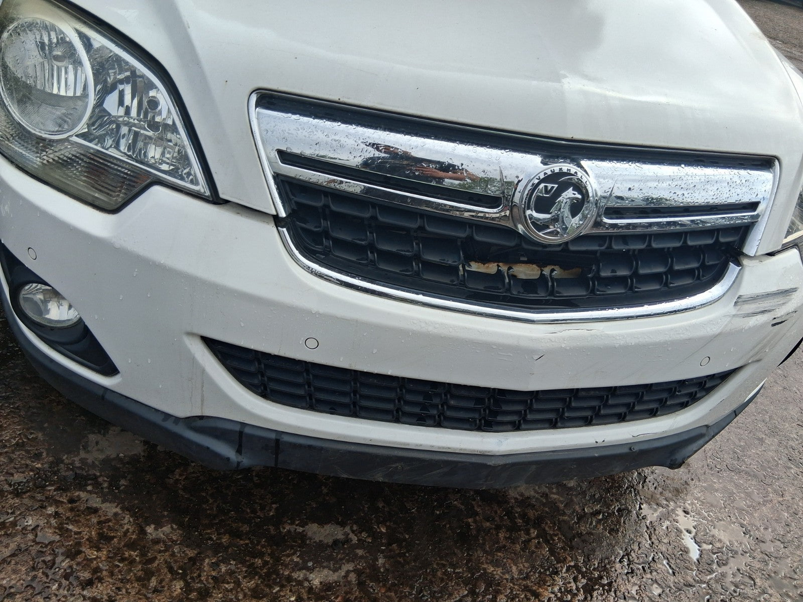2015 VAUXHALL ANTARA MK1 FRONT COMPLETE BUMPER FOG LIGHT WHITE GAZ