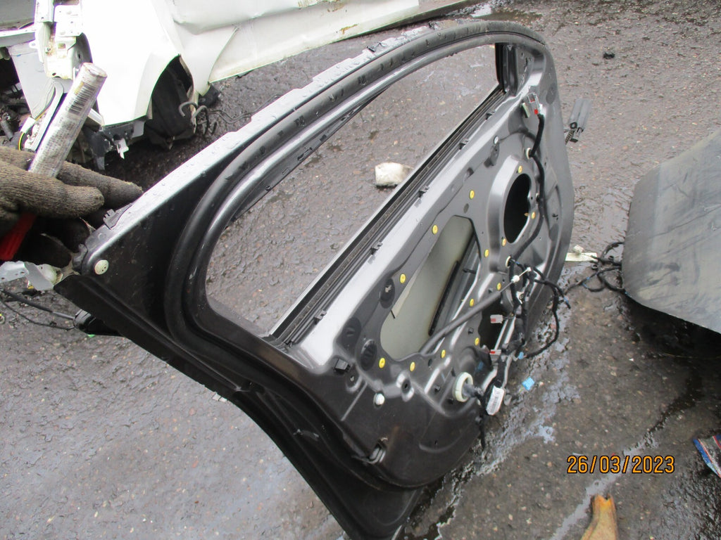 JAGUAR XE 2017 NSF PASSENGER SIDE FRONT BARE DOOR AMMONITE GREY DAMAGED