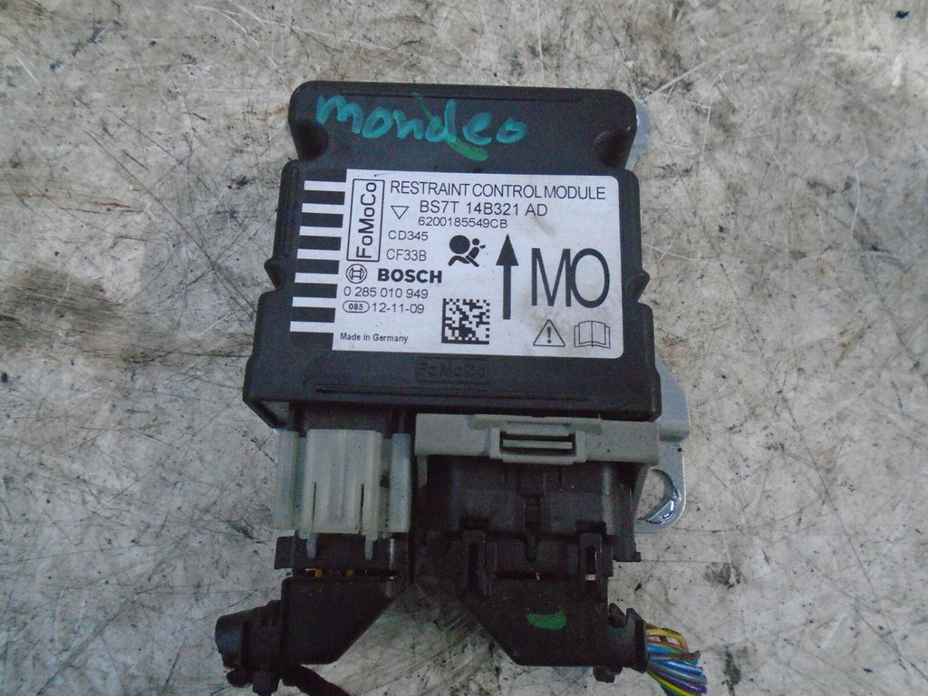 FORD MONDEO MK4 2013 SAFETY BAG RESTRAINT CONTROL MODULE BS7T14B321AD