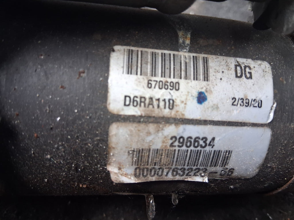 PEUGEOT 1007 2006 MK1 1.6 PETROL STARTER MOTOR 670690