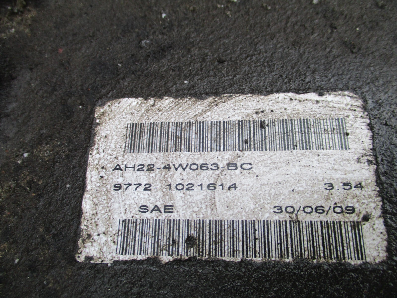 2003 RANGE ROVER L322 VOGUE 3.0 DIESEL REAR DIFFERENTIAL AH224W063BC