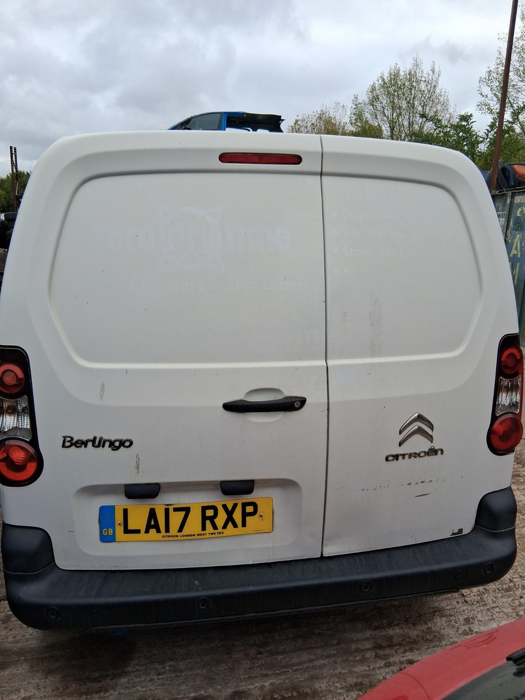 2017 CITROEN BERLINGO MK2 NSR PASSENGER SIDE REAR LEFT COMPLETE DOOR WHITE