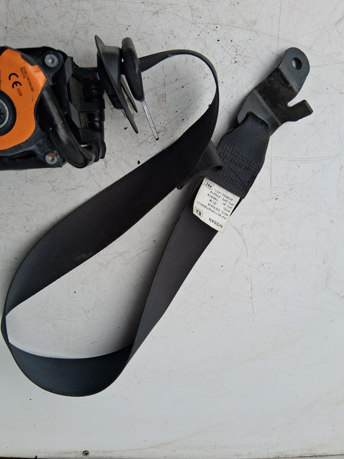 NISSAN QASHQAI MK2 2014 OSF OFF DRIVER RIGHT FRONT SEAT BELT 0589P1000220