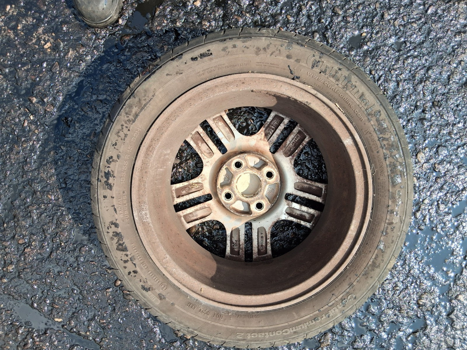 2007 HONDA JAZZ MK2 15 INCH ALLOY WHEEL WITH TYRE 185/55R15