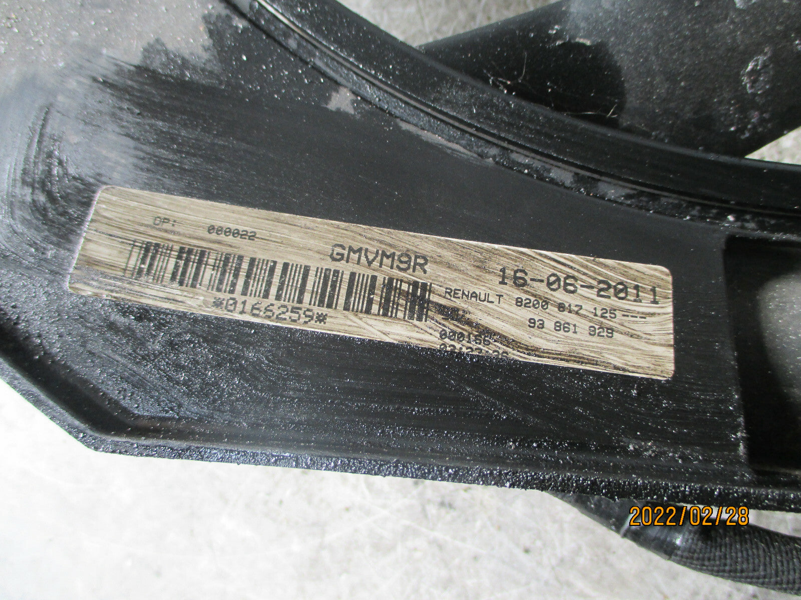VAUXHALL VIVARO 2011 RADIATOR COOLING FAN 8200817125