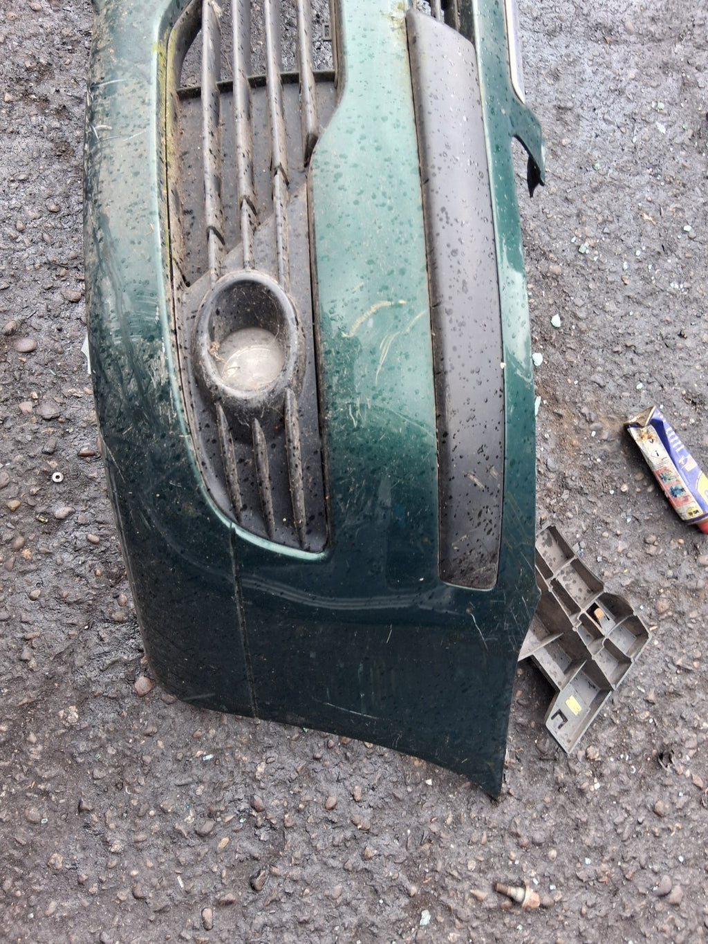 CITROEN C4 MK1 2005 FRONT COMPLETE BUMPER GREEN