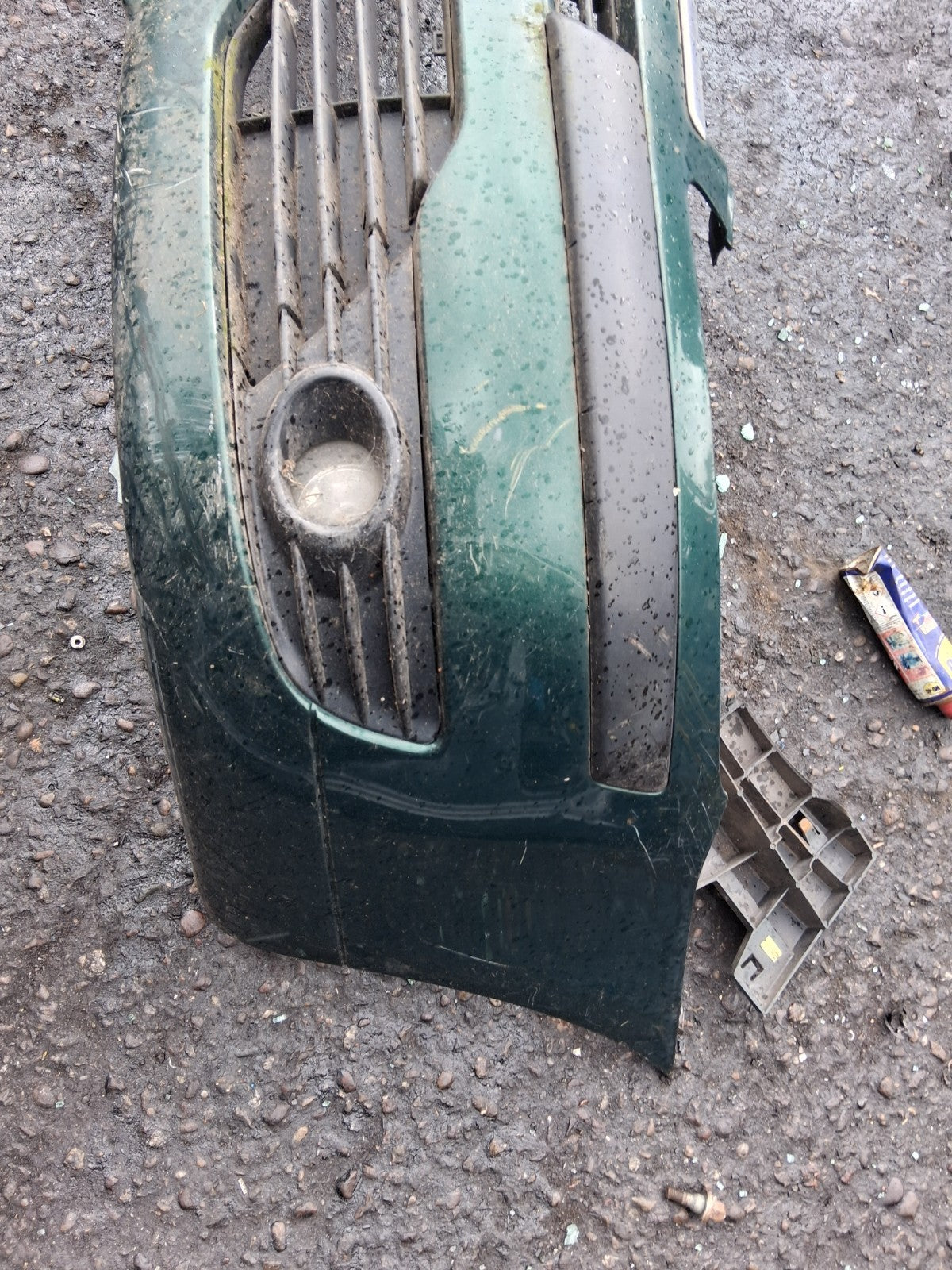 CITROEN C4 MK1 2005 FRONT COMPLETE BUMPER GREEN