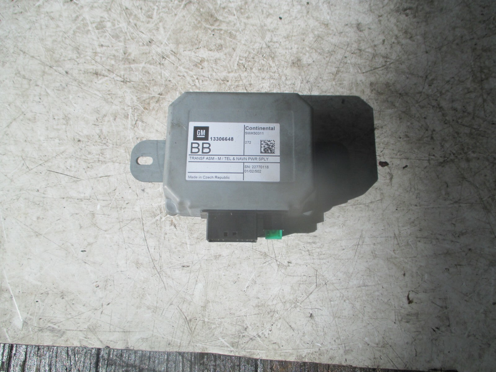 VAUXHALL MOKKA 2013 MK1 J13 SAT NAV TELEPHONE POWER SUPPLY MODULE 13306648