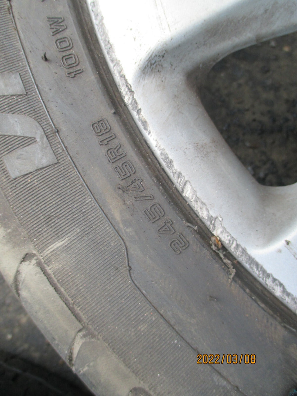 VAUXHALL INSIGNIA MK1 2015 10 SPOKE ALLOY WHEEL & TYRE 245/45R18 OVATION