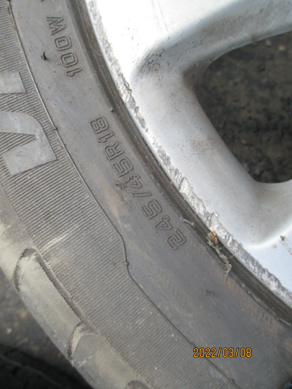VAUXHALL INSIGNIA MK1 2015 10 SPOKE ALLOY WHEEL & TYRE 245/45R18 OVATION