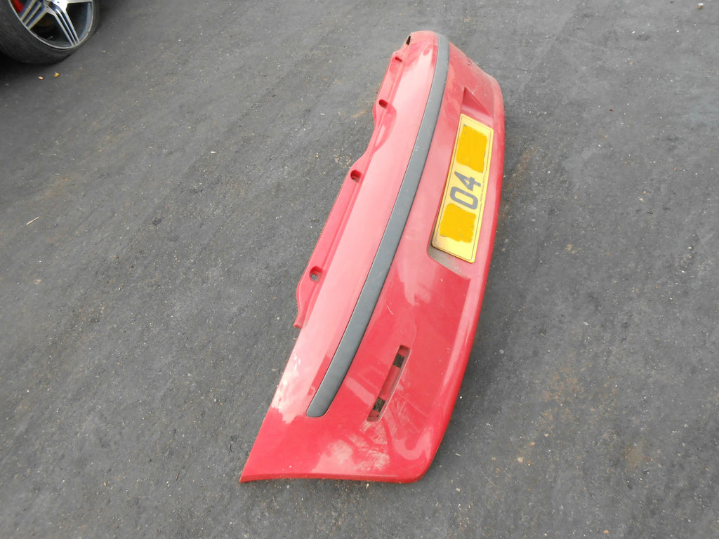 FIAT PUNTO MK2 2004 FACELIFT REAR BACK PLASTIC BUMPER RED