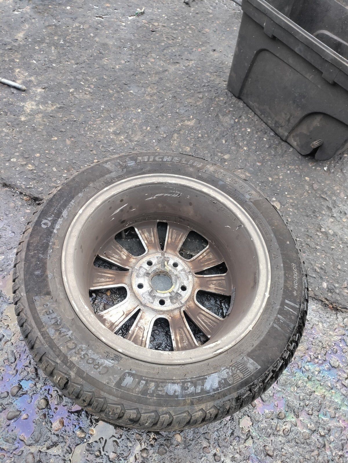 VW VOLKSWAGEN GOLF MK7.5 2017 16 INCH ALLOY WHEEL WITH TYRE 205/55R16