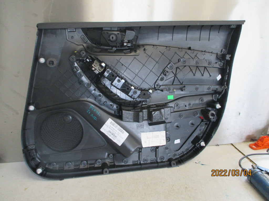 2021 FORD FIESTA MK8 5 DOOR NSF PASSENGER SIDE FRONT DOOR CARD PANEL RED STITCH