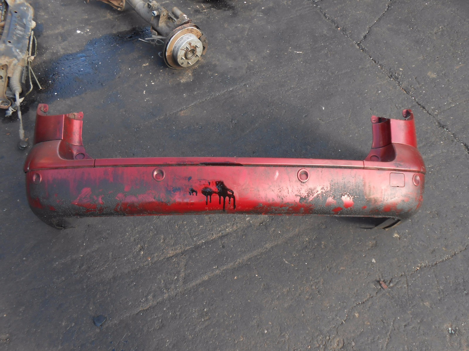 RENAULT LAGUNA 2005 2 MK2 ESTATE REAR BUMPER BURGUNDY RED