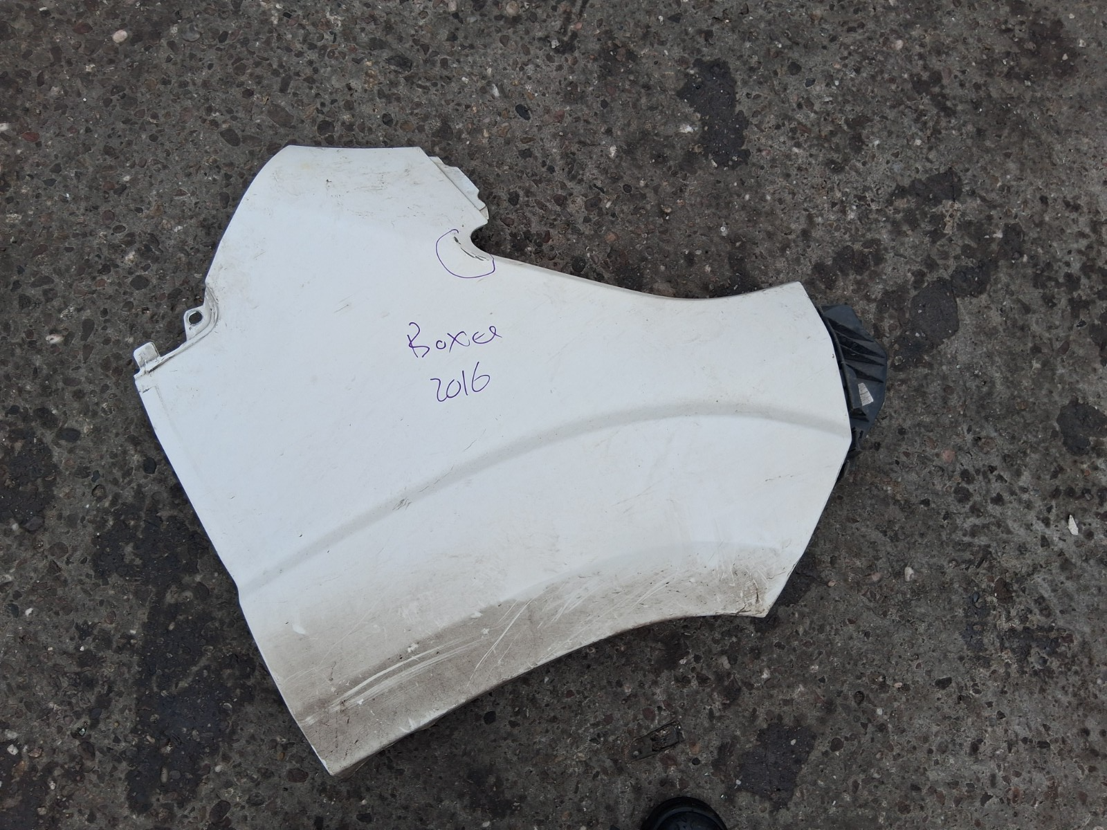 2016 PEUGEOT BOXER MK3 OSF DRIVER SIDE FRONT RIGHT WING PANEL WHITE
