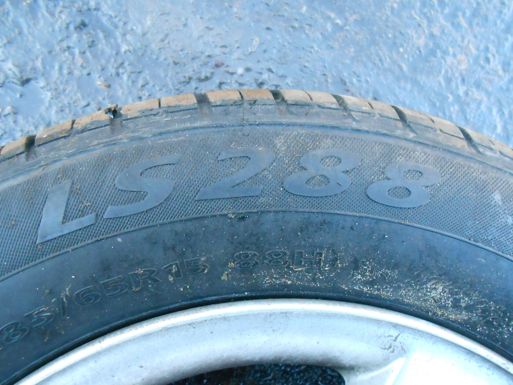 PEUGEOT 207 2009 5 SPOKE 4 STUD ALUMINIUM ALLOY WHEEL & TYRE 185/65 R15
