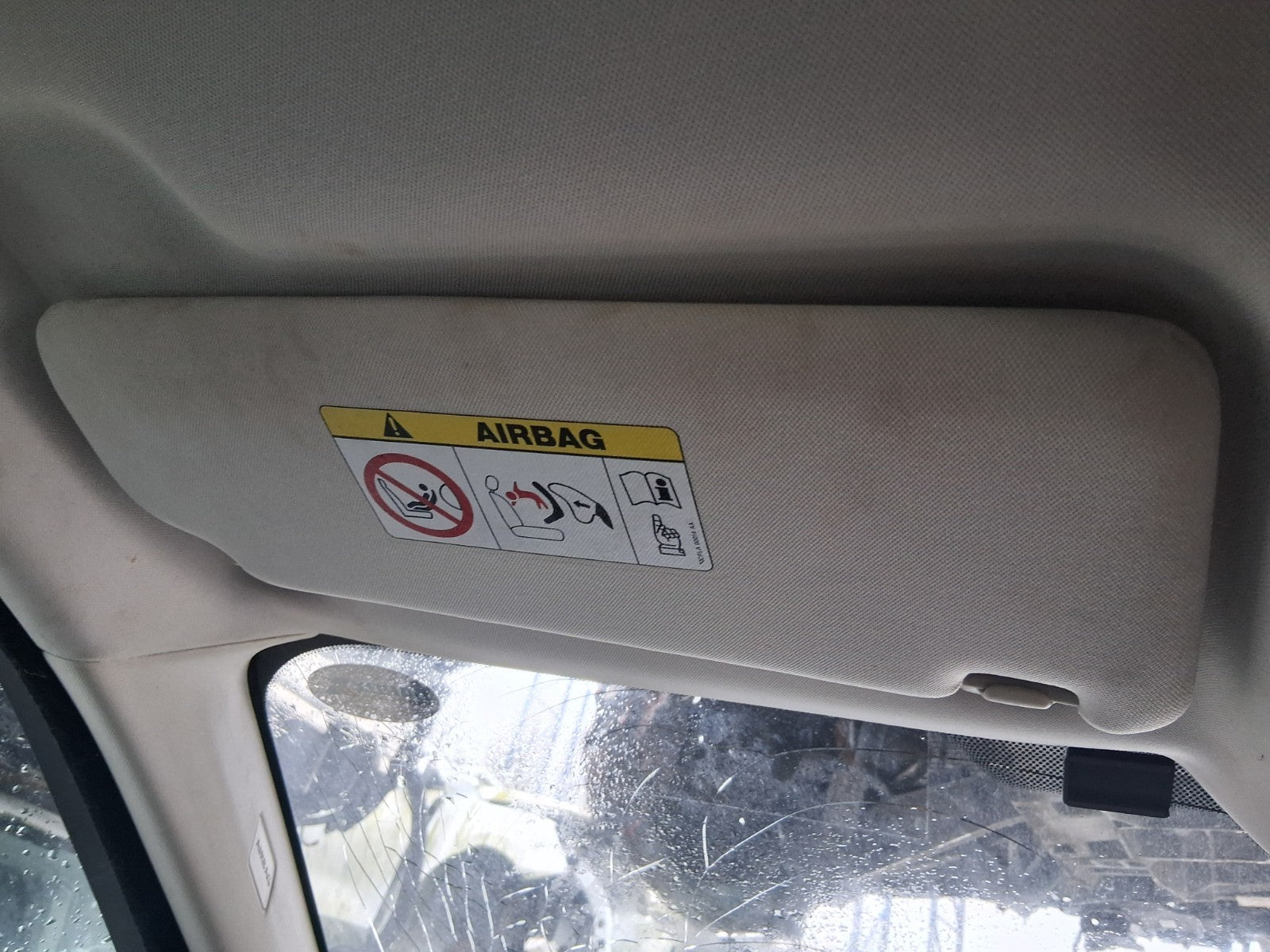 2015 RANGE ROVER EVOQUE L538 NSF PASSENGER SIDE FRONT LEFT SUN VISOR