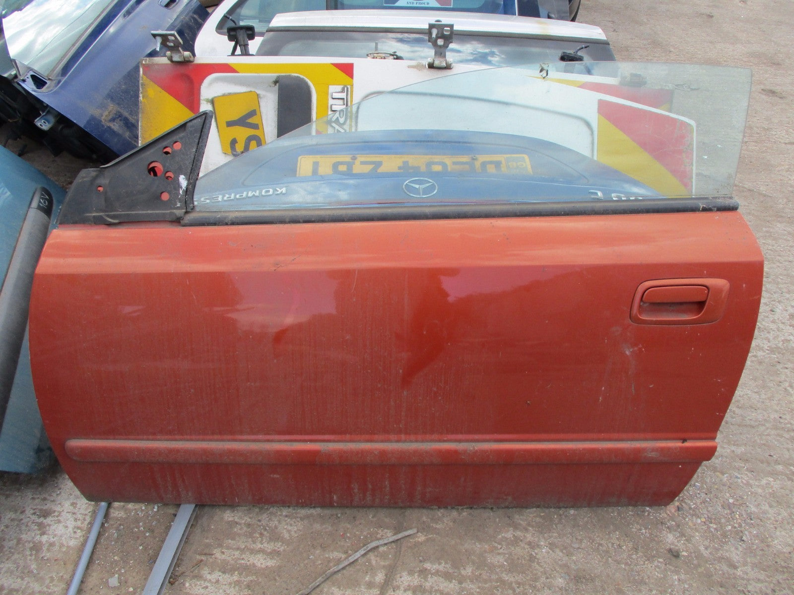 VAUXHALL ASTRA G MK4 2002 NS PASSENGER SIDE DOOR ORANGE 11276Z