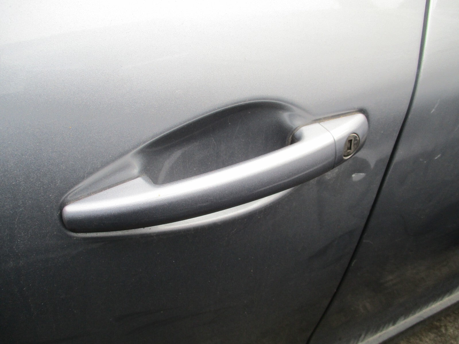 PEUGEOT 2008 2018 MK1 NSF PASSENGER REAR EXTERIOR HANDLE CULUMUS GREY MET KCA