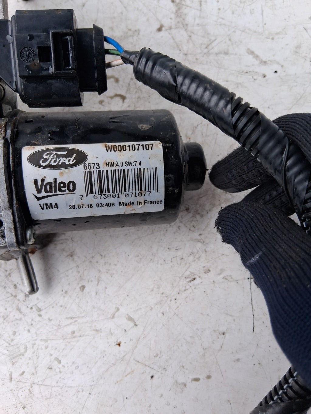 2019 FORD GALAXY MK4 NSF PASSENGER SIDE FRONT WIPER MOTOR W000107107