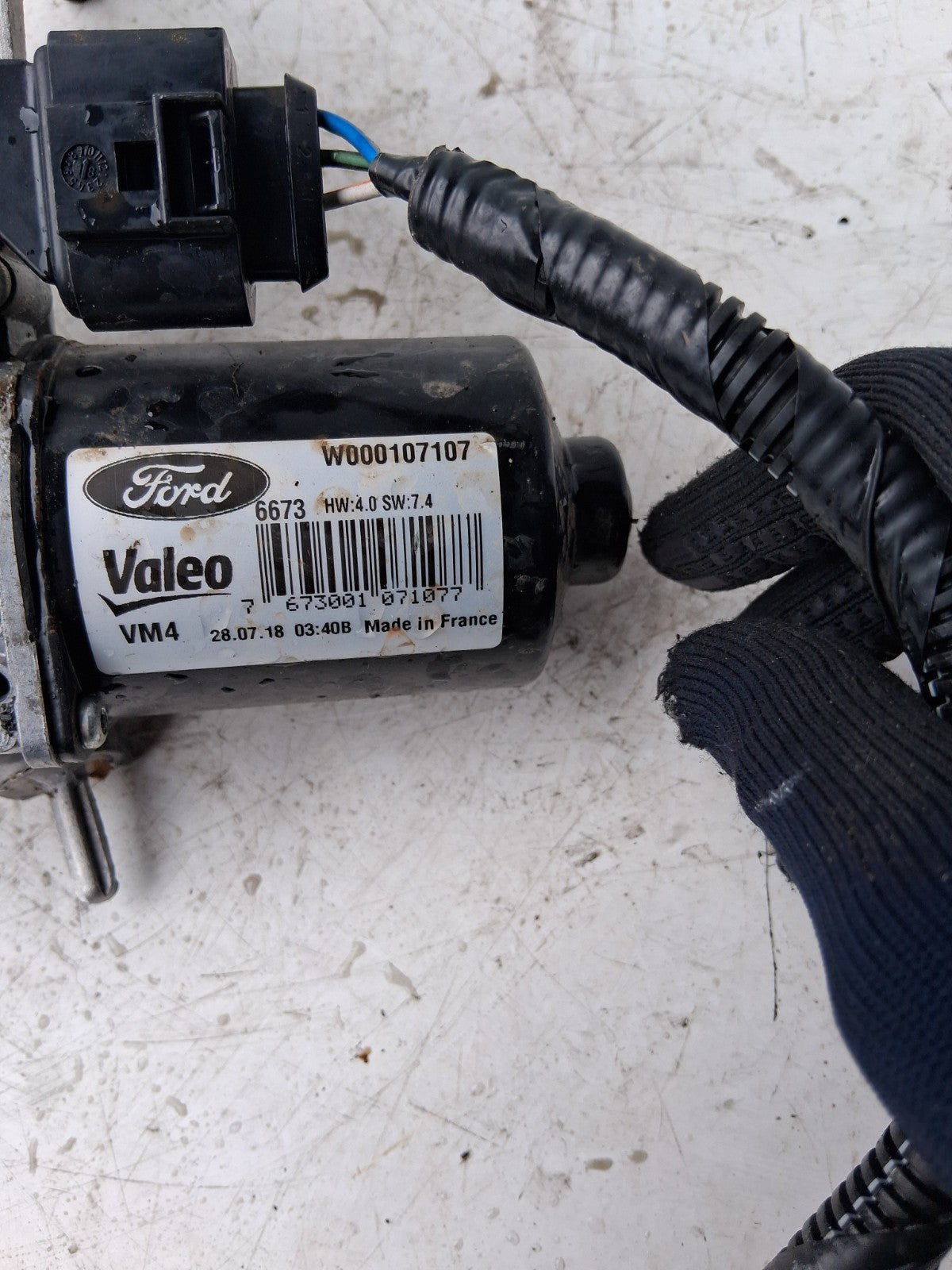 2019 FORD GALAXY MK4 NSF PASSENGER SIDE FRONT WIPER MOTOR W000107107