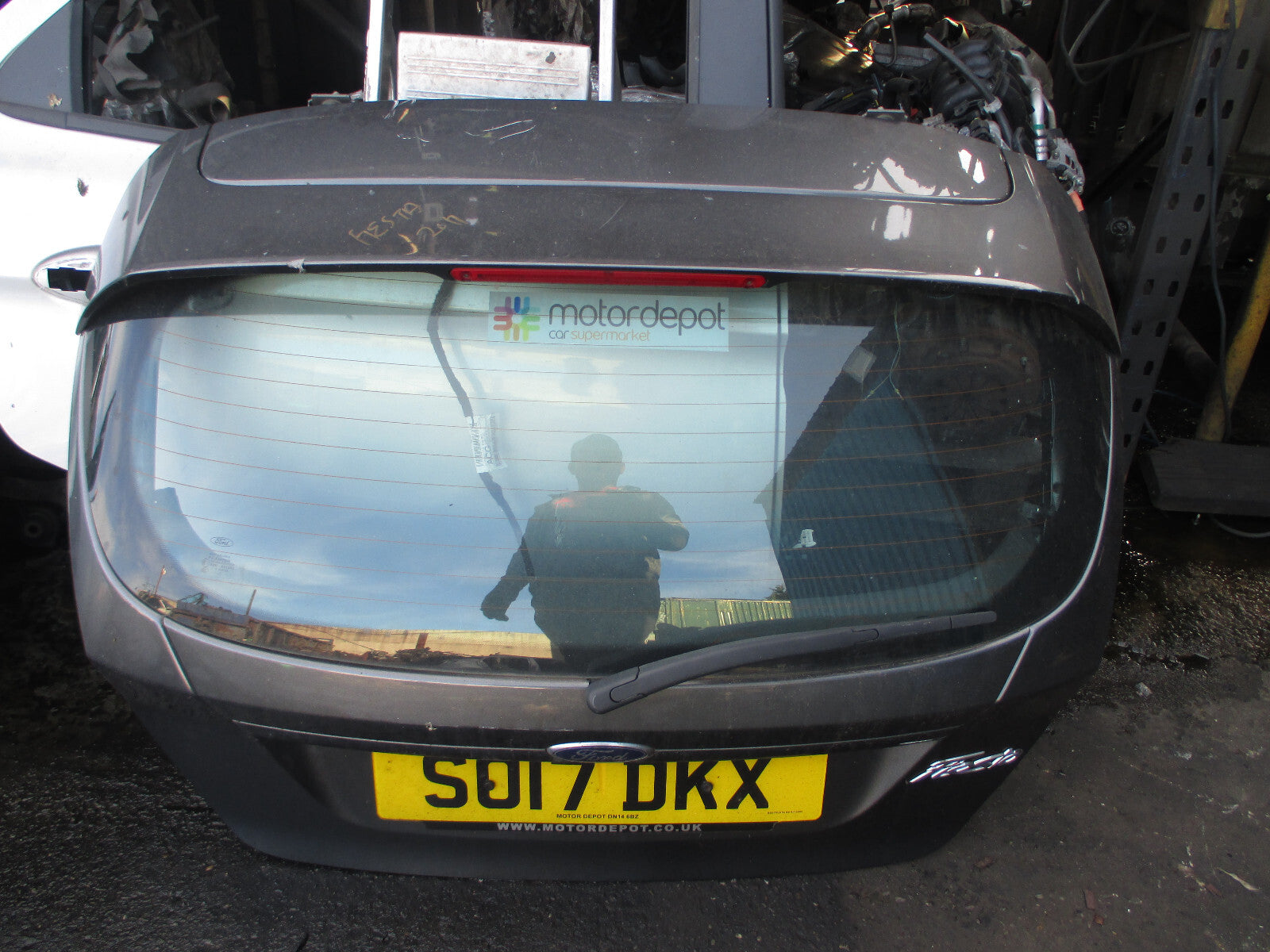 FORD FIESTA MK7 2017 3 DOOR REAR BARE TAILGATE BOOT LID MAGNETIC GREY