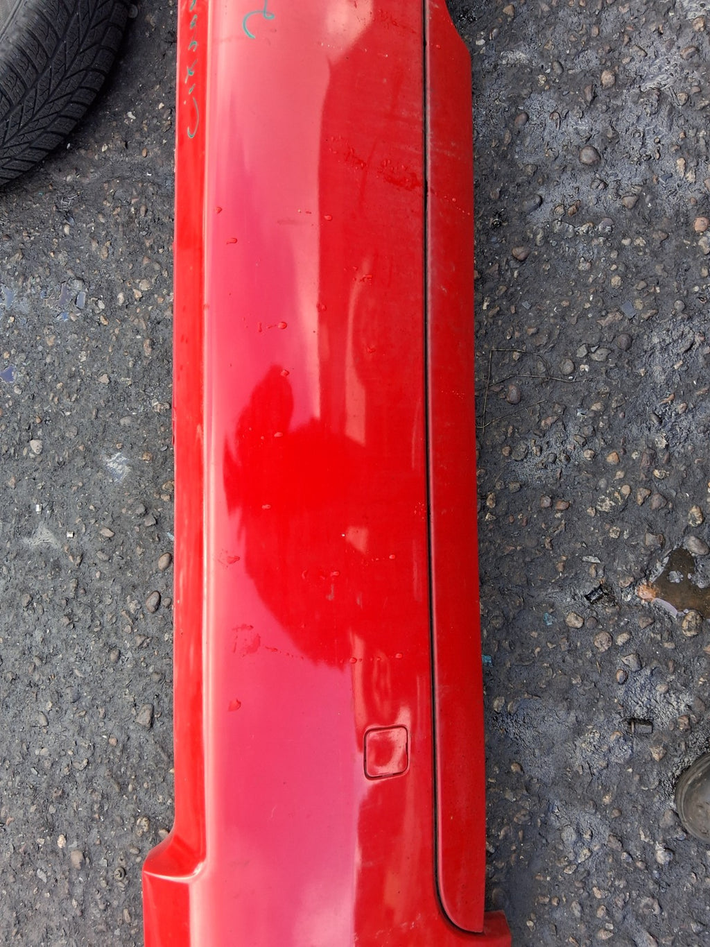2008 CITROEN C2 COMPLETE REAR LOWER BUMPER RED