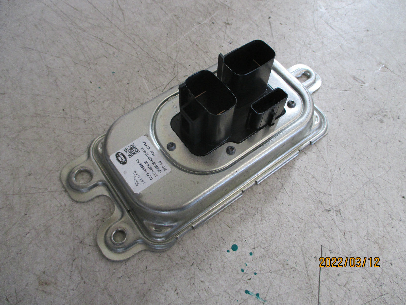 2019 JAGUAR XE VOLTAGE CONTROL MODULE ECU GX7314B526AC