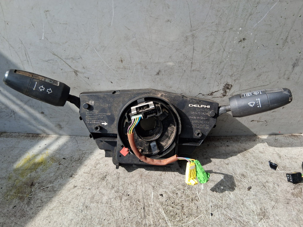 2012 VAUXHALL CORSA D INDICATOR WIPER STALK SWITCH WITH SQUIB 13142283