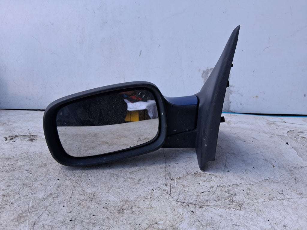 2008 RENAULT CLIO MK3 NSF PASSENGER SIDE FRONT ELECTRIC WING MIRROR BLUE