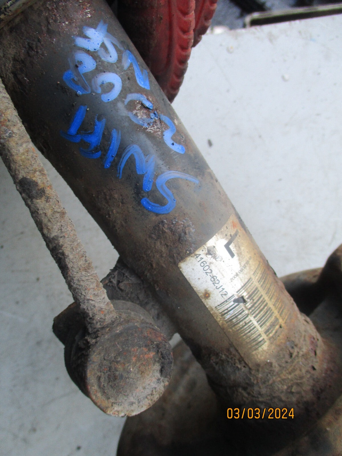SUZUKI SWIFT MK3 2008 NSF PASSENGER SIDE FRONT SHOCK ABSORBER 4160262J12