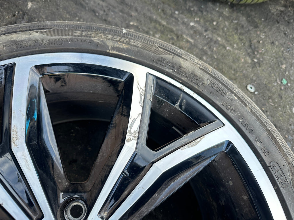 2023 VOLKSWAGEN T CROSS 18 INCH SET OF FOUR ALLOY WHEELS TYRE DIAMOND 215/45R18