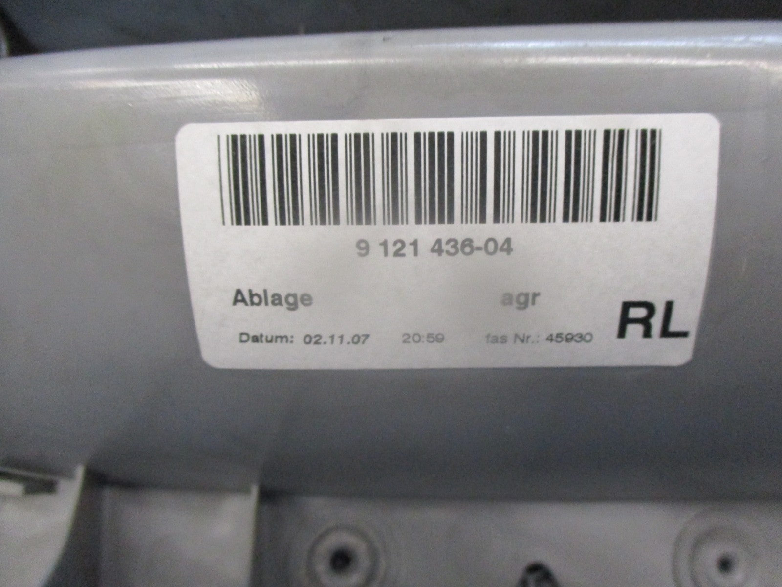 2005 BMW 1 SERIES 118D E87 CENTRE CONSOLE WITH ARMREST 912143604