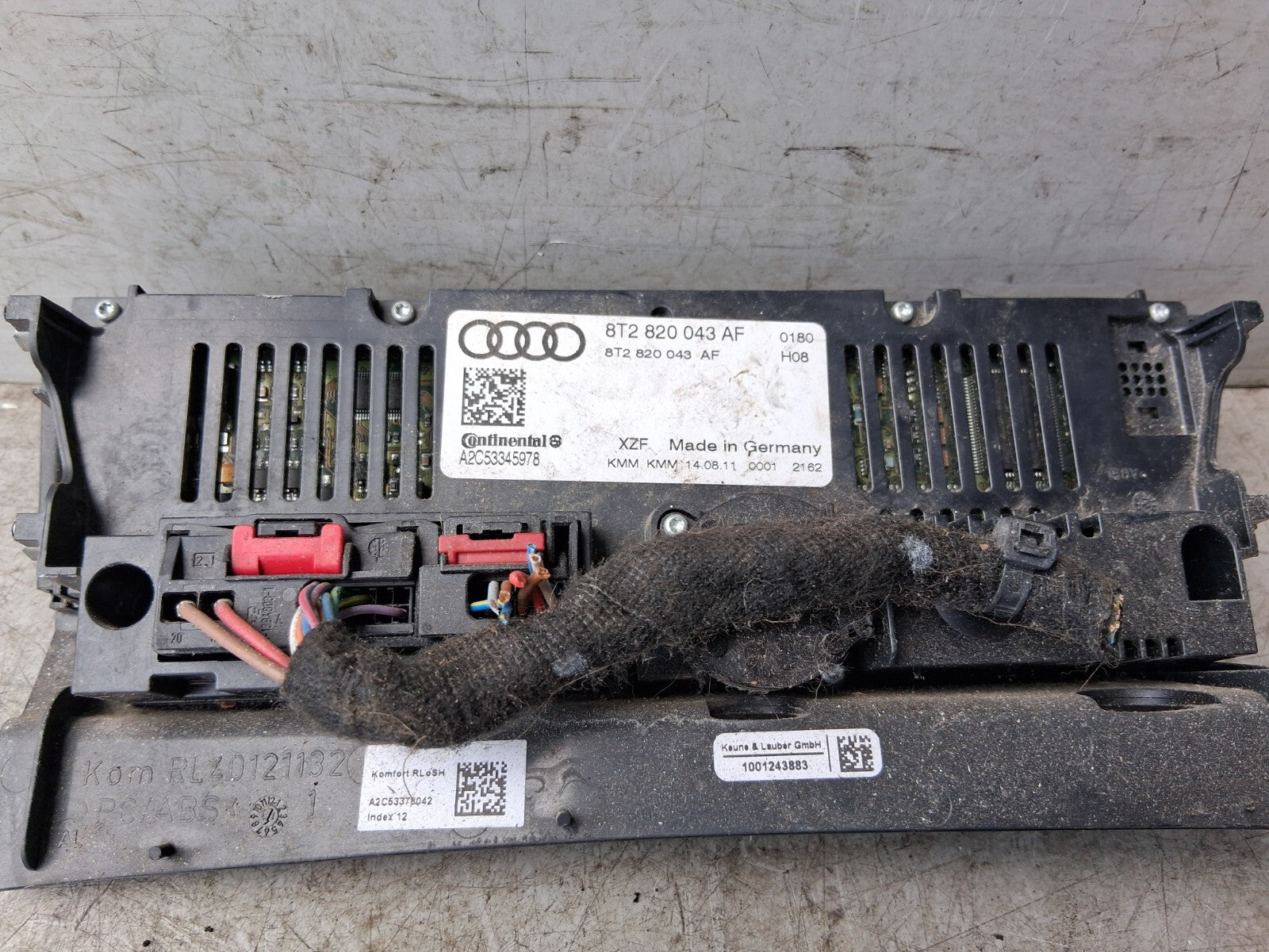 2011 AUDI A4 AC HEATER CLIMATE CONTROL SWITCH PANEL 8T2820043AF