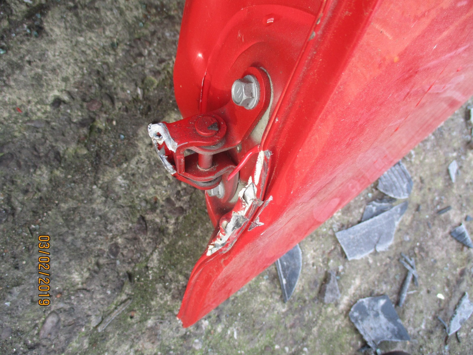 TOYOTA AYGO AB40 MK2 NSR PASSENGER SIDE REAR DOOR DAMAGED 5 DOOR SUPER RED 3P0