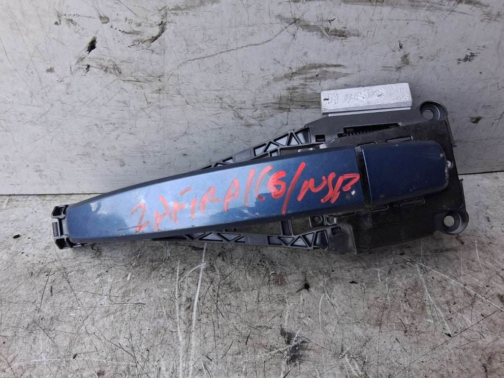 VAUXHALL ZAFIRA C 2016 NSF PASSENGER SIDE FRONT LEFT EXTERIOR DOOR HANDLE BLUE